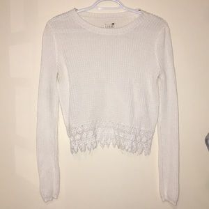 PacSun Knit Sweater w/ Lace Detailing